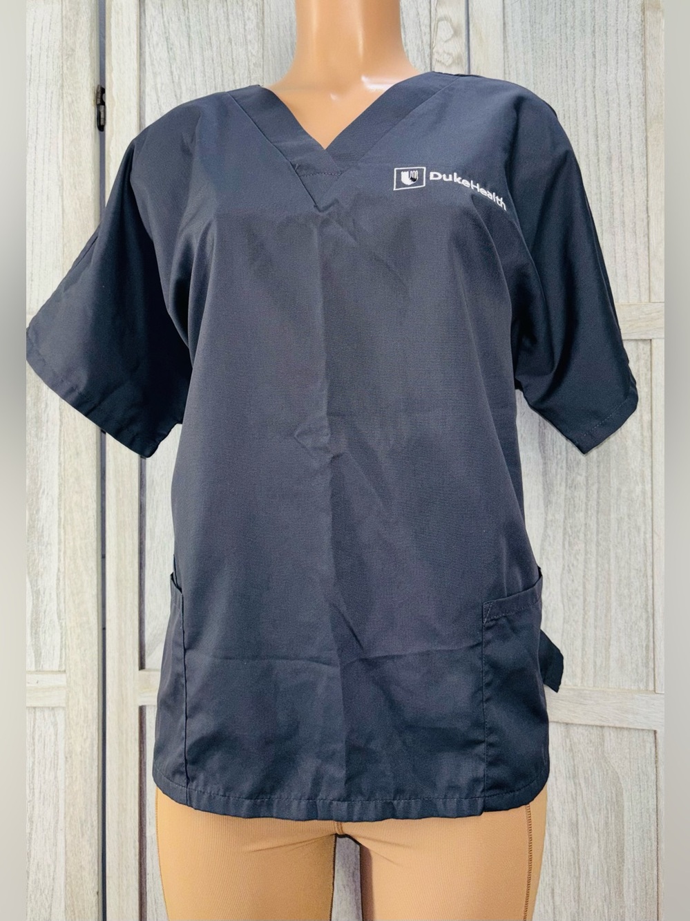 Cherokee Black V-Neck Short Sleeve Scrub Top